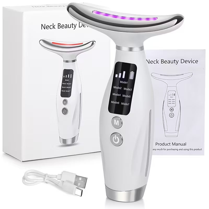 GlowPulse™ – Rechargeable Facial & Neck Skincare Device