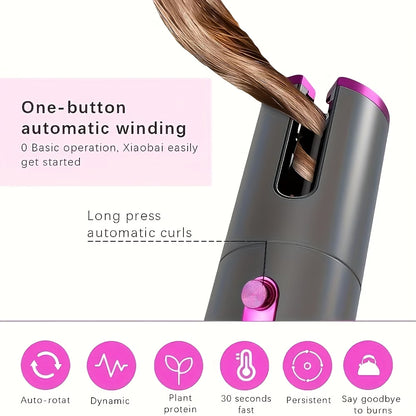 AutoCurl Pro™ Rechargeable Automatic Curling Iron