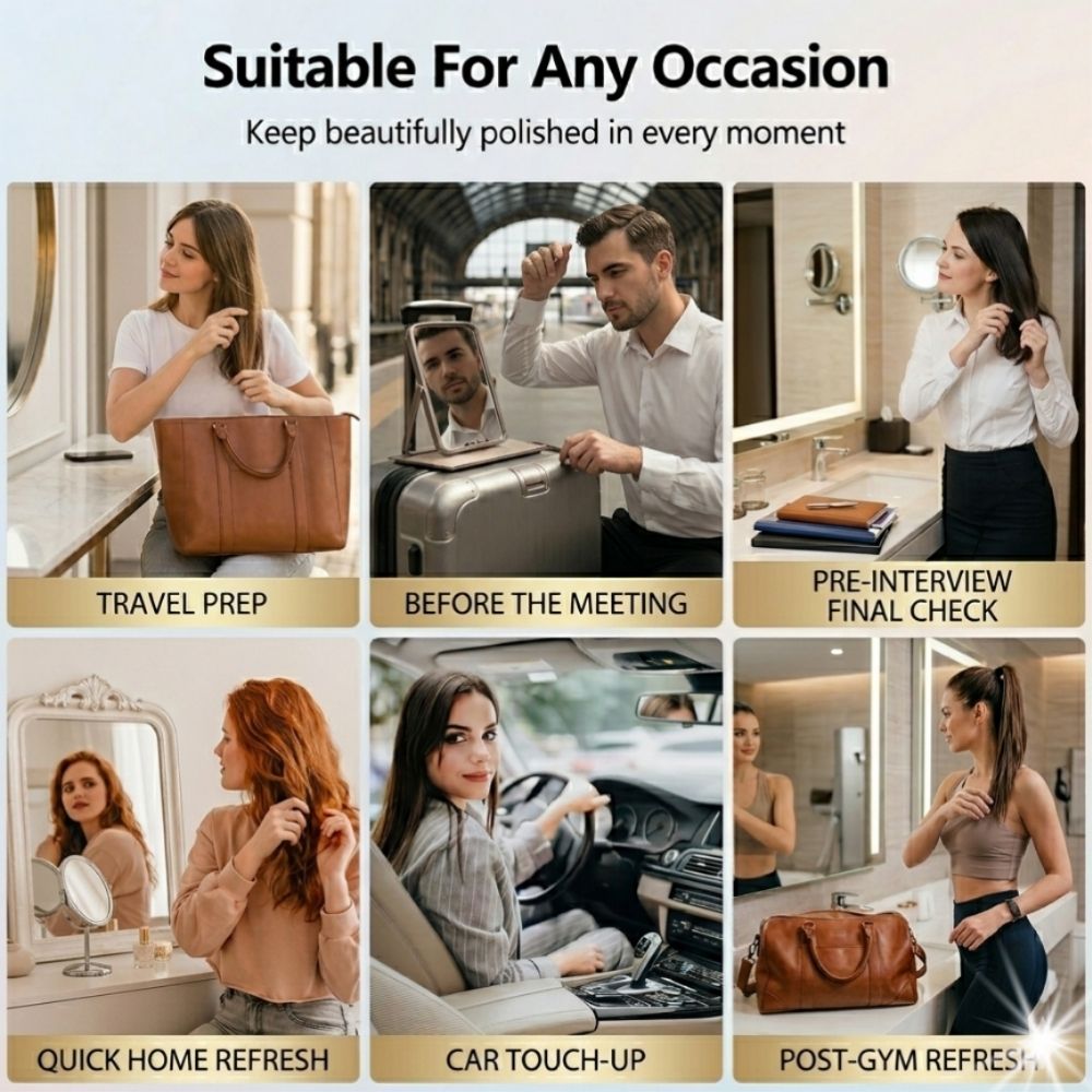 Collage of people using a sleekpro in various settings with text 'Suitable For Any Occasion'.