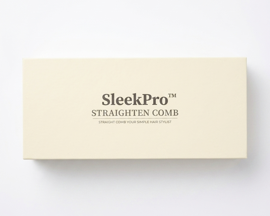 SleekPro straighten comb packaging on a white background